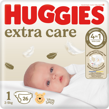 Huggies® Extra Care 1, 26 ks