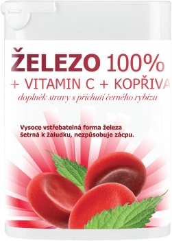 Rapeto Železo 100% + vitamín C + žihľava 90 tabliet