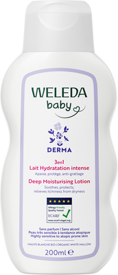 Weleda 3v1 DERMA Hydratačné mlieko 200 ml