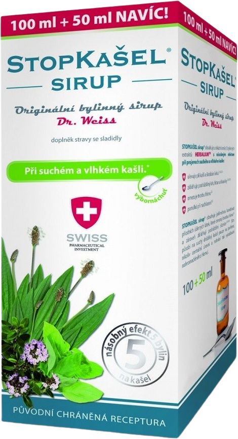 Dr.Weiss STOPKAŠEĽ Medical SIRUP - pri kašli 300 ml