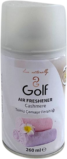 Golf Náhradná náplň do automatického strojčeka - osviežovač Cashmere 260 ml