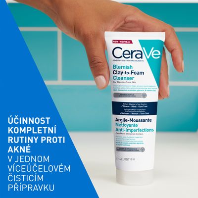 CeraVe Čistiaci Clay-to-Foam krém 118 ml
