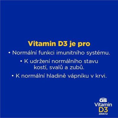 GS Vitamin D3 120 kapsúl