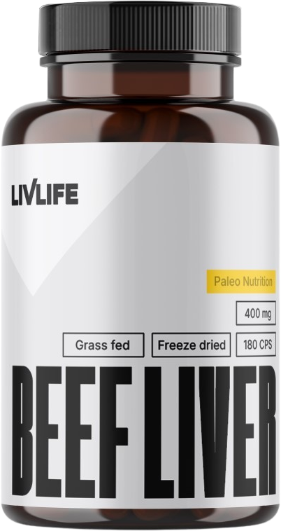 Livlife Grass Fed Beef Liver 180 kapslí