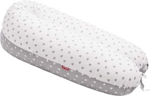Scamp Kojenie podložka Little heart White Grey