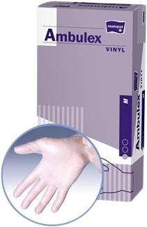 Ambulex rukavice vinylové veľ. M nesterilné nepúdrované 100 ks