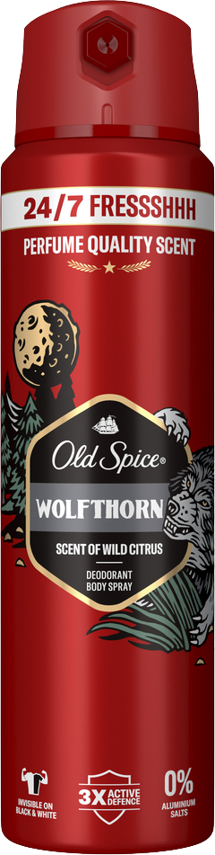 Old Spice deo sprej Wolf Thorn s tropickou vôňou citrusov 150 ml