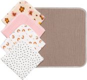 T-Tomi BIO mušelínové obrúsky GIRL 5 ks