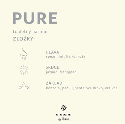 Kvitok Senses Toaletný parfém Pure 30 ml