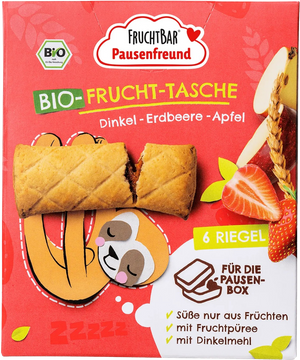 Fruchtbar BIO Špaldové taštičky jahoda a jablko 6 x 22 g