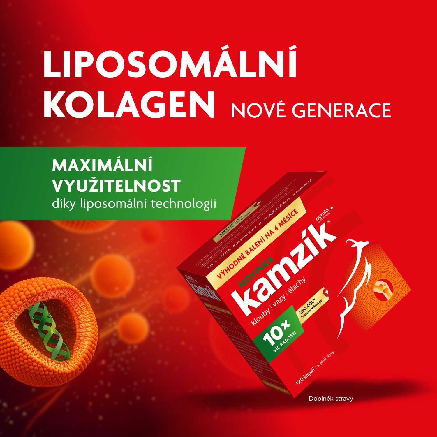Cemio Kamzík Liposomálny darček 120 kapsúl