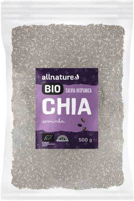 Allnature Chia semienka Bio, 500 ml