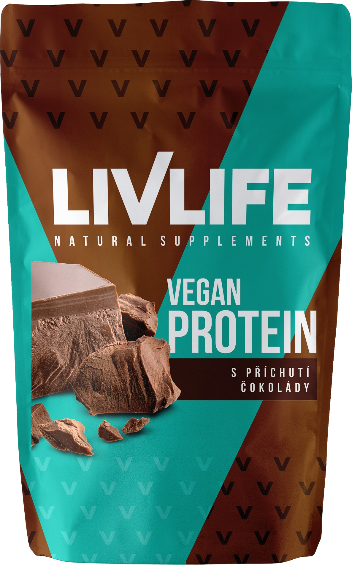 Livlife Vegan proteín s príchuťou čokolády 490 g