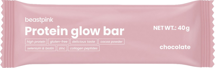BeastPink Proteín GlowBar - čokoláda 40 g