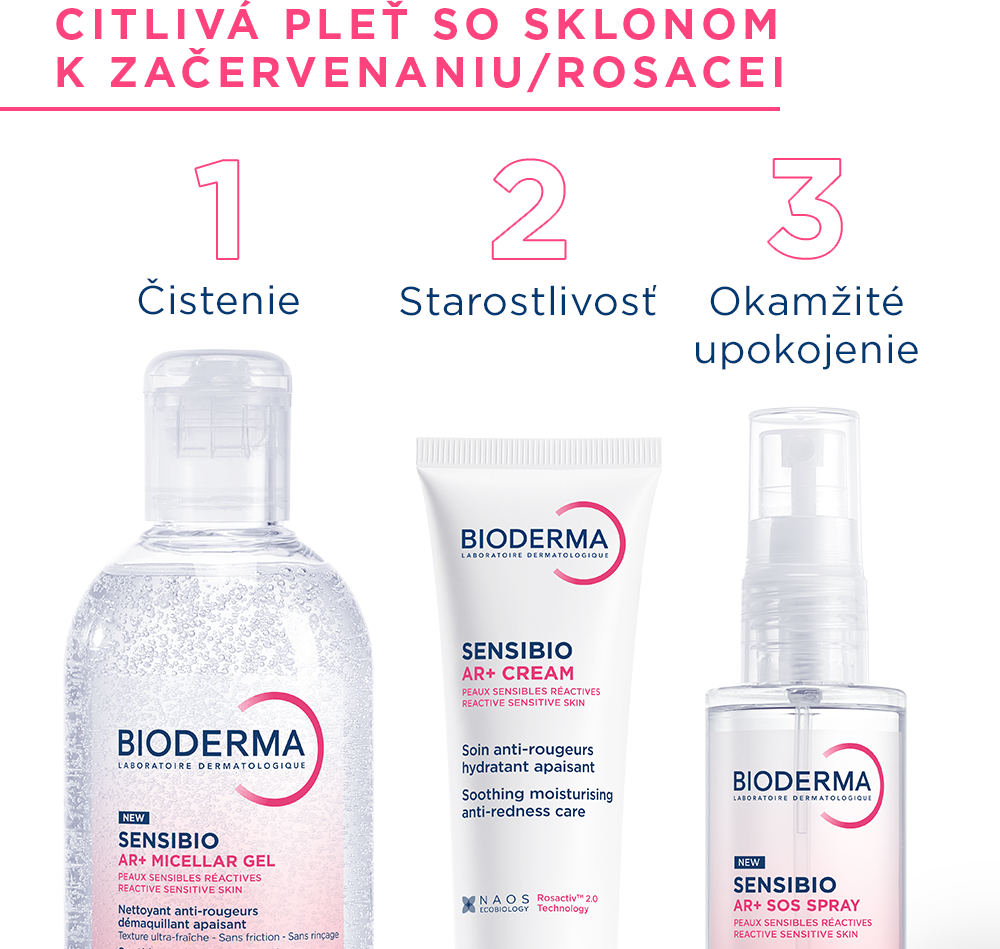 Bioderma Sensibio AR+ SOS sprej pre rýchlu úľavu pleti so sklonom k začervenaniu a rosaceou 70 ml