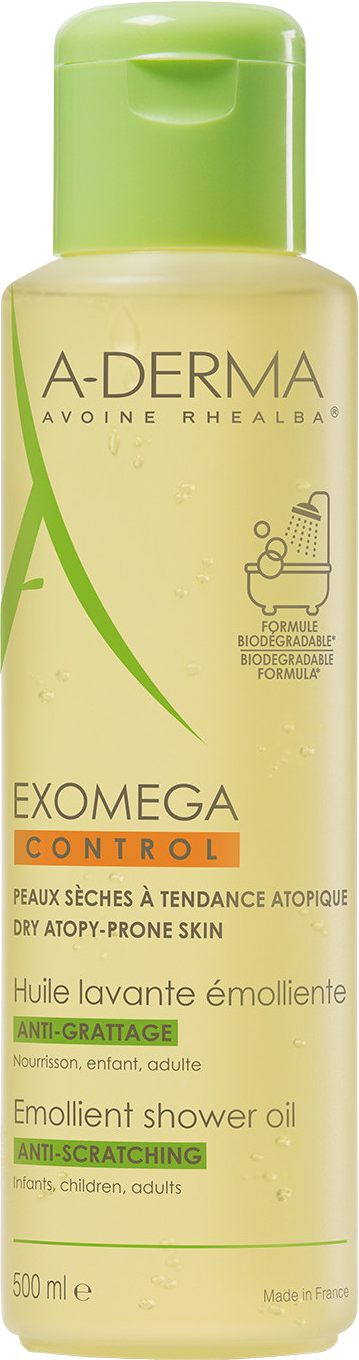 A-Derma Exomega Control Zvláčňujúci sprchový olej 500 ml