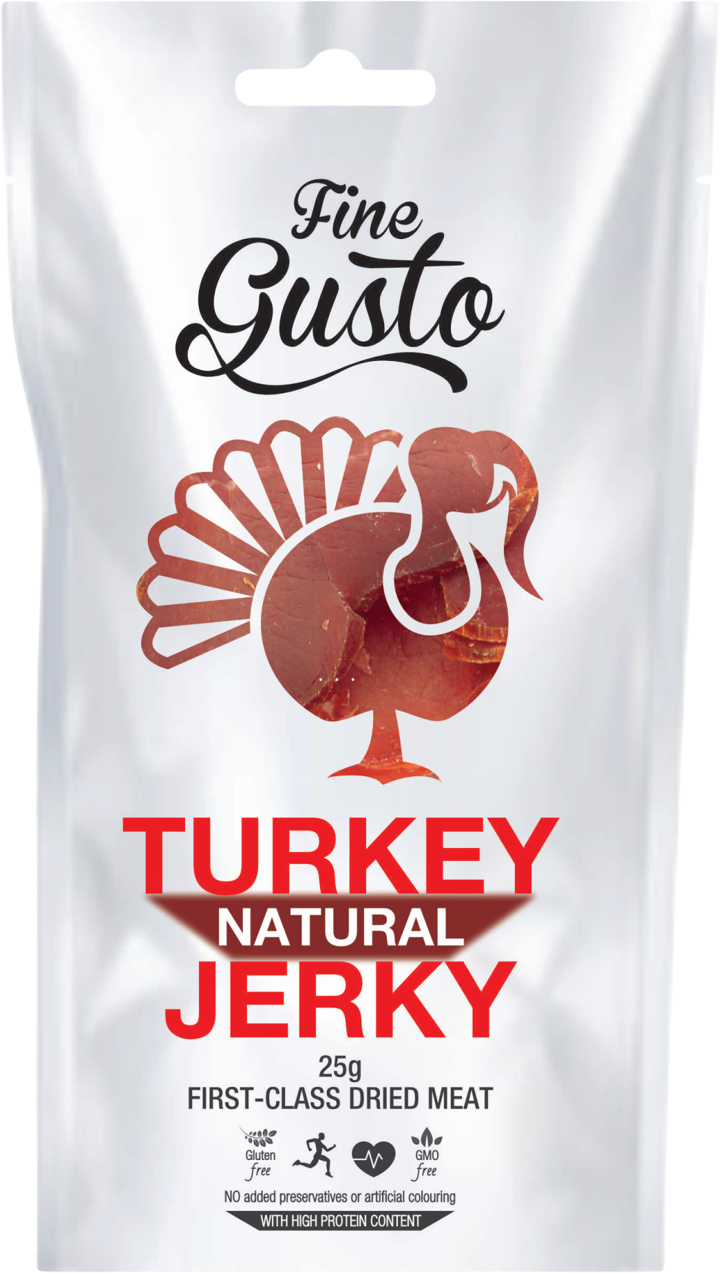 Fine Gusto Morčacie Jerky Natural 25 g