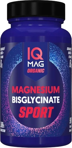 Naturprodukt IQ Mag SPORT organický horčík bisglycinát + B6, 90 kapsúl