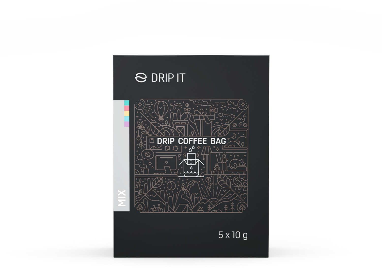 Drip it Káva vo filtri Ochutnávkové balenie 5 x 10 g
