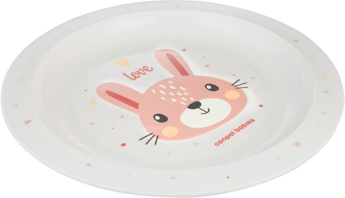 Canpol babies Tanier plastový Cute animals - zajac