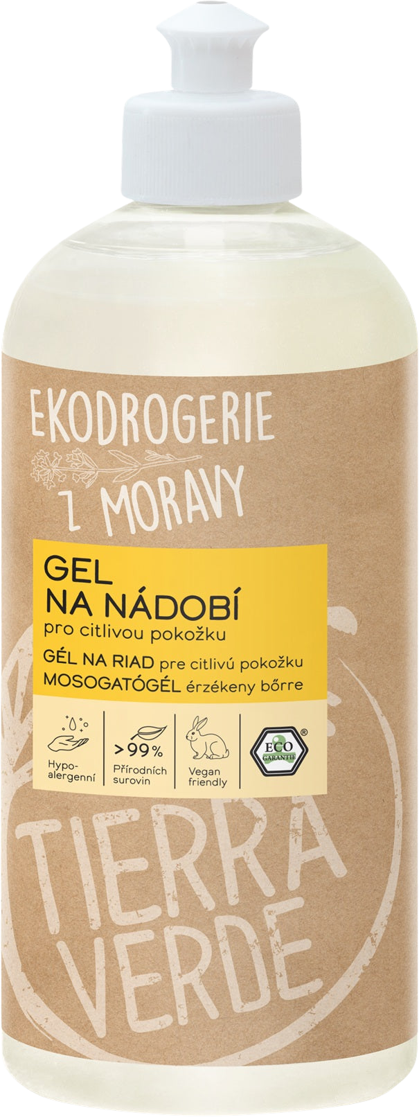 Tierra Verde Gél na riad pre citlivú pokožku 500 ml