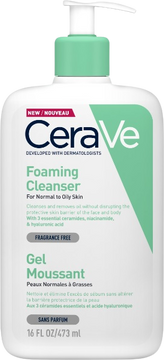 CeraVe Čistiaci penivý gél na normálnu až mastnú pleť 473 ml