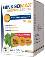 Da Vinci Academia Ginkgomax + Bacopa + Lecitín, 120 tobolek