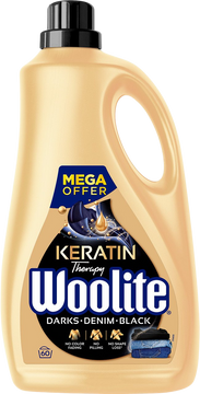 Woolite Keratin Darks/Denim/Black prací gél 60 praní 3.6 l