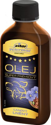 Vitar Veterinae Ľanový olej 200 ml