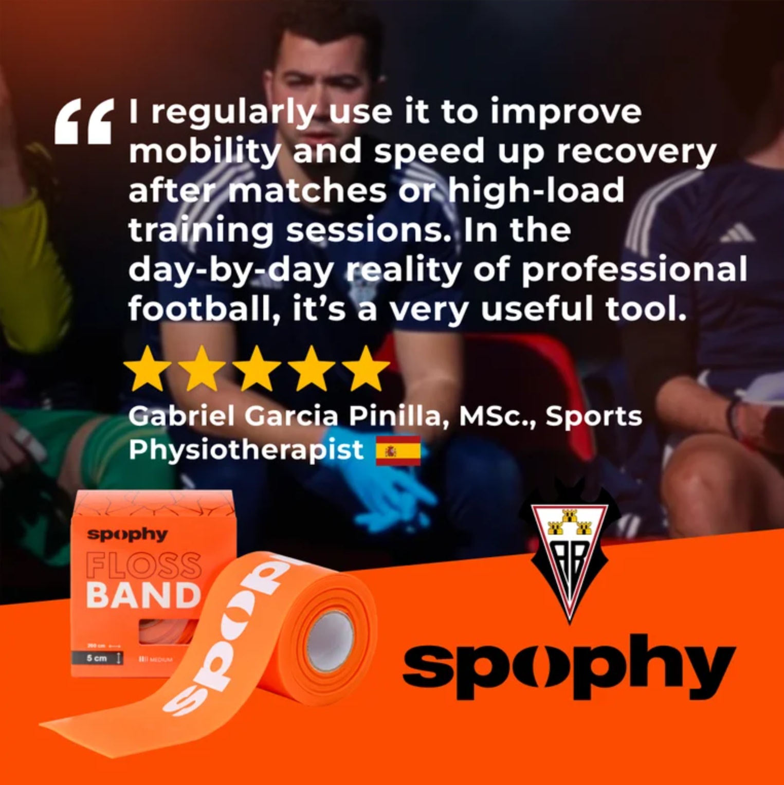 Spophy Flossband Orange, flossband oranžový 2 m