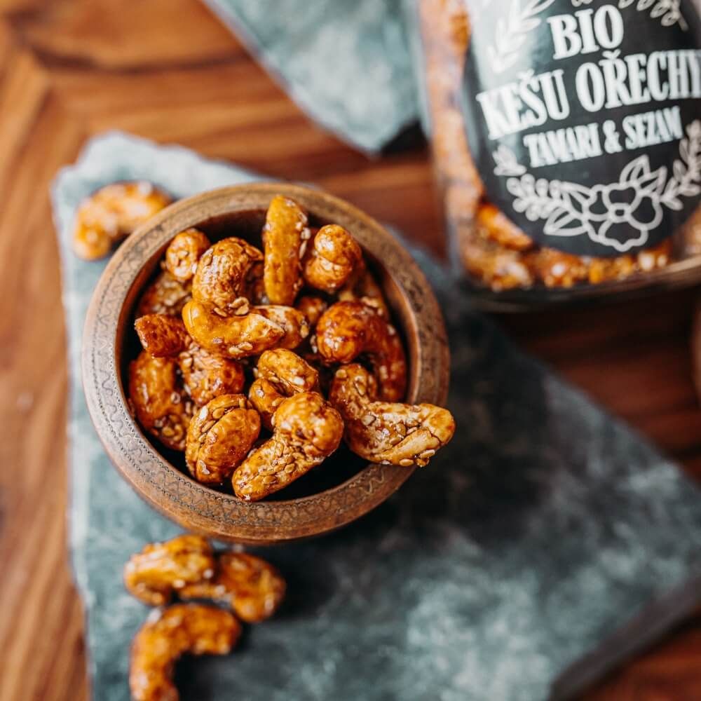 Natu Darčekový set BIO kešu orechov deluxe I., 2 x 160 g