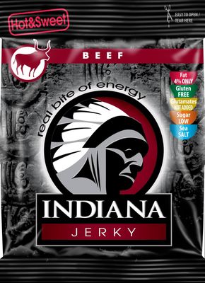 Indiana Jerky beef (hovädzie) Hot & Sweet 25 g