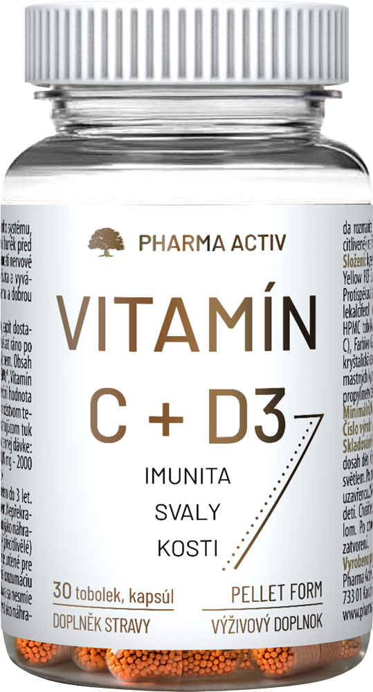 Pharma Activ Vitamín C+ D3 30 tabliet