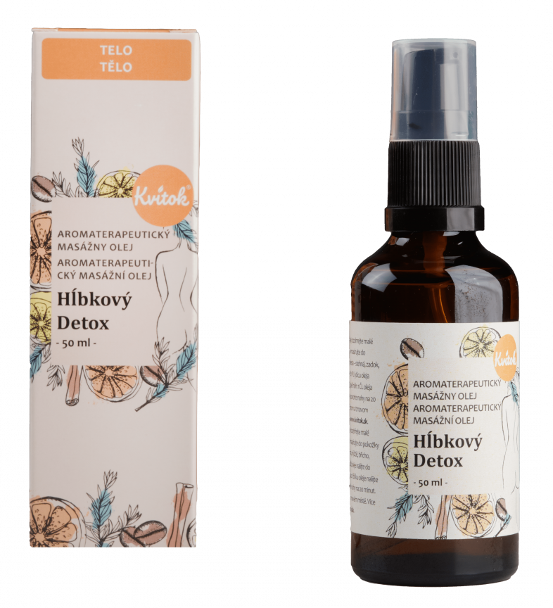 Kvitok Masážny olej proti celulitíde Hlboký detox 50 ml
