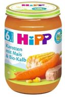 HiPP Príkrm BIO Mrkva s kukuricou a teľacím mäsom 190 g