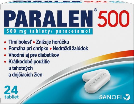 Paralen 500 mg 24 tabliet