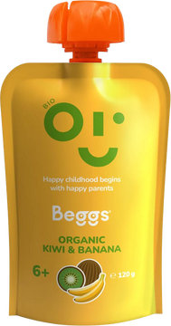 Beggs BIO Kivi a banán 120 g