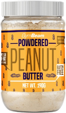 GymBeam Powdered Peanut Butter unflavored 191 g