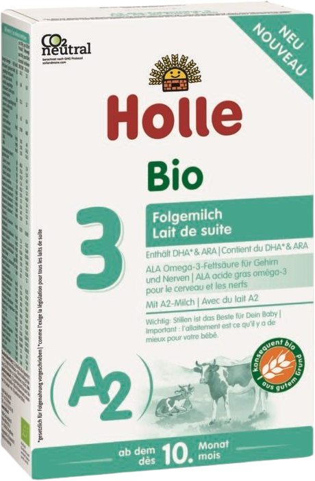 Holle Bio – A2 pokračovacie mlieko 3. od 10. mesiaca veku 400 g