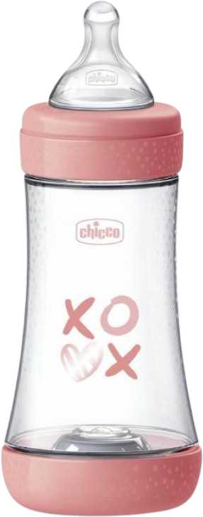 Chicco Fľaša dojčenská Perfect5 silikón, holka 240 ml