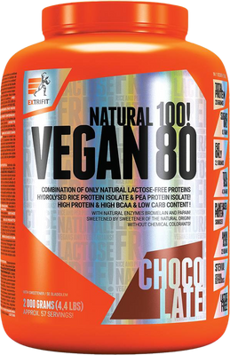 Extrifit Vegan 80 čokoláda 2000 g