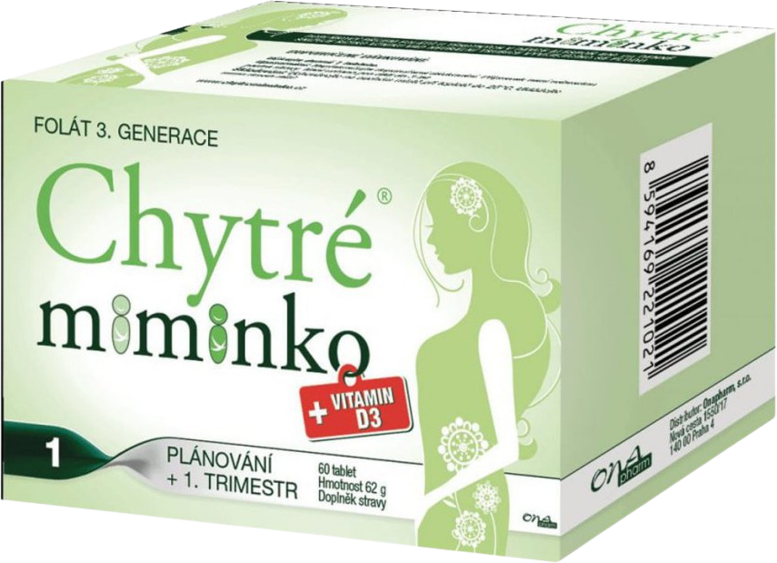 Chytré miminko + Vitamin D3 60 tablet