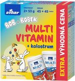 Vitar Multivitamin + kolostrum Bob a Bobek DUOPACK 2 x 45 tabliet