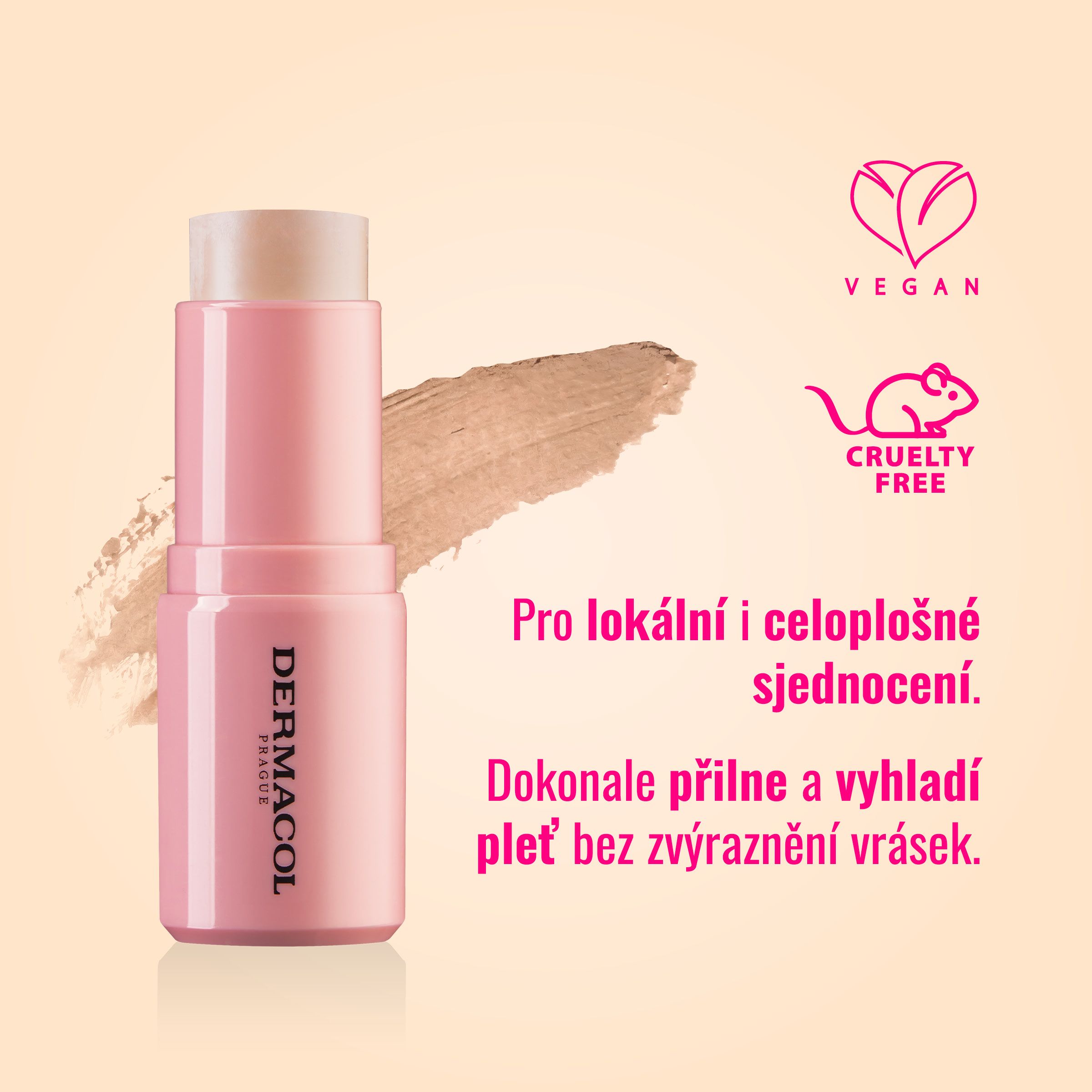 Dermacol Skin Tint - Ľahký hydratačný make-up v tyčinke č.4 BRONZE 15 g