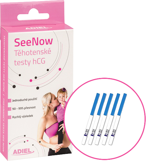 Adiel SeeNow tehotenské testy hCG 5 ks