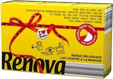 Renova Papierové vreckovky žlté 3-vrstvové 6 x 9 ks