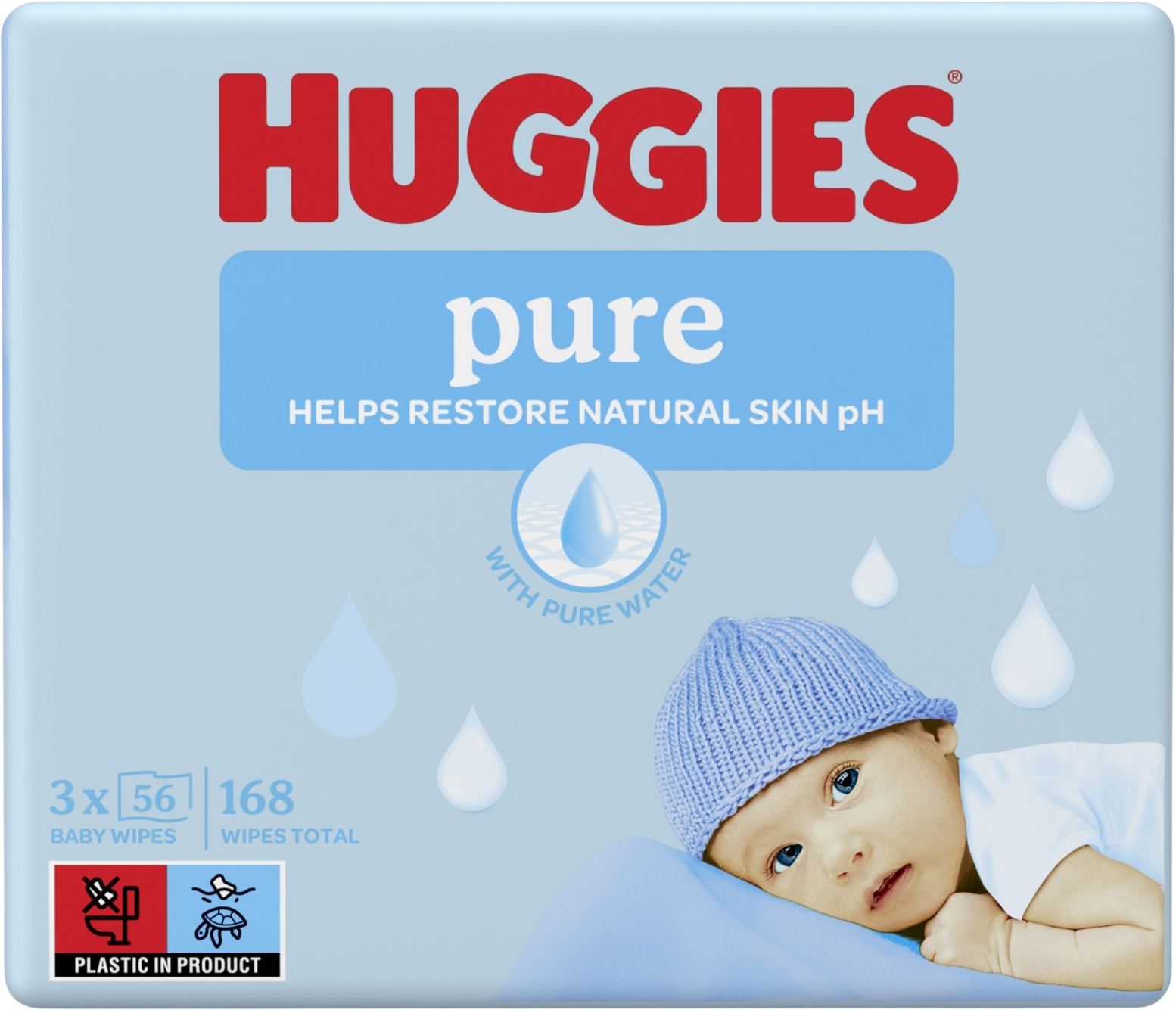 Huggies® Čistý Triplo 3 x 56 ks