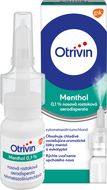 Otrivin Menthol nosový sprej s mentolom, nádcha a upchatý nos 10 ml