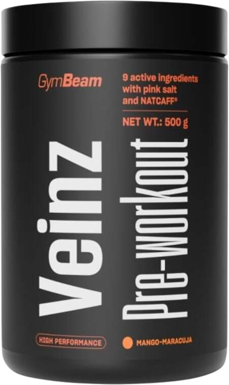 GymBeam Veinz Pre-workout, Mango - Marakuja 500 g
