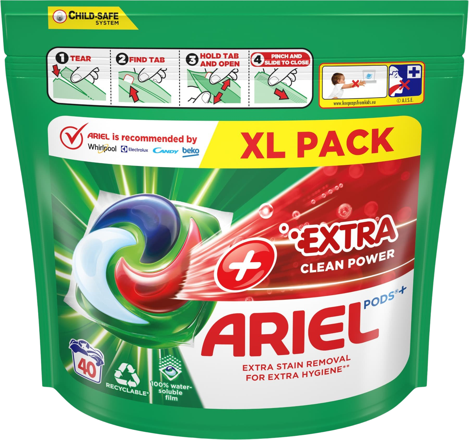 Ariel + kapsule Extra Clean 40 ks